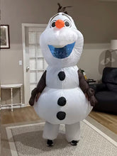 Carregar imagem no visualizador da galeria, Fantasia Inflável Boneco Olaf Frozen