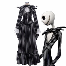 Carregar imagem no visualizador da galeria, FANTASIA JACK SKELLINGTON FEMININA PROFISSIONAL - O ESTRANHO MUNDO DE JACK