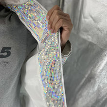 Carregar imagem no visualizador da galeria, FANTASIA MICHAEL JACKSON JAQUETA HOLOGRÁFICA PRATA