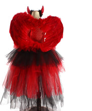 Carregar imagem no visualizador da galeria, FANTASIA INFANTIL DIABINHA LUXO COM ASAS