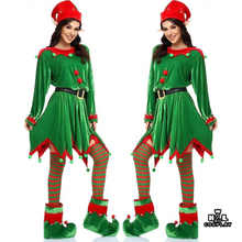 Carregar imagem no visualizador da galeria, FANTASIA _ DUENDE ELFO FEMININO NATAL LUXO