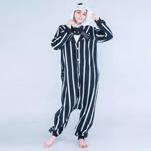 Carregar imagem no visualizador da galeria, FANTASIA JACK SKELLINGTON PIJAMA MACACÃO O ESTRANHO MUNDO DE JACK