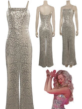 Carregar imagem no visualizador da galeria, FANTASIA BARBIE MACACÃO DOURADO DANÇA - BARBIE MOVIE 2023 COSPLAY