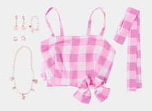 Carregar imagem no visualizador da galeria, FANTASIA BARBIE MOVIE 2023 - VESTIDO XADREZ CURTO