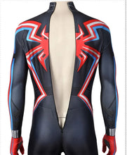 Carregar imagem no visualizador da galeria, FANTASIA HOMEM ARANHA PS5 - MILES MORALES COM TOUCA COSPLAY ARANHAVERSO