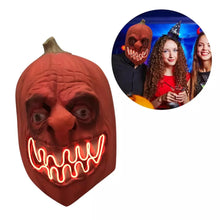 Carregar imagem no visualizador da galeria, MÁSCARA ABÓBORA COM LUZ DE LED COSPLAY