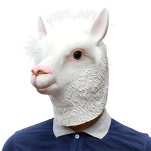 Carregar imagem no visualizador da galeria, MÁSCARA ALPACA LHAMA LÁTEX COM PELOS COSPLAY