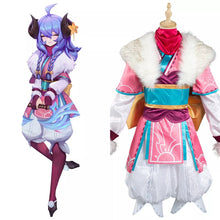 Carregar imagem no visualizador da galeria, FANTASIA KINDRED SPIRIT BLOSSOM - LEAGUE OF LEGENDS COSPLAY