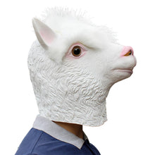 Carregar imagem no visualizador da galeria, MÁSCARA ALPACA LHAMA LÁTEX COM PELOS COSPLAY