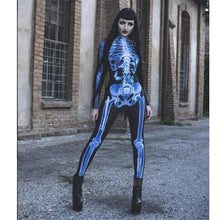 Carregar imagem no visualizador da galeria, FANTASIA MACACÃO ESQUELETO CAVEIRA 3D COSPLAY