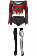 Carregar imagem no visualizador da galeria, FANTASIA KIT FREDDY KRUEGER FEMININA