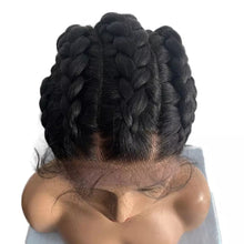 Carregar imagem no visualizador da galeria, PERUCA TRANÇA EMBUTIDA LONGA PRETA 100cm