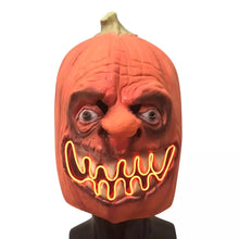 Carregar imagem no visualizador da galeria, MÁSCARA ABÓBORA COM LUZ DE LED COSPLAY