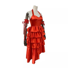 Carregar imagem no visualizador da galeria, VESTIDO VERMELHO HARLEY QUINN ARLEQUINA - O ESQUADRÃO SUICIDA