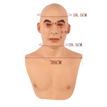 Carregar imagem no visualizador da galeria, MÁSCARA REALISTA HOMEM JOVEM 100% EM SILICONE COSPLAY