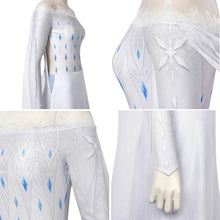 Carregar imagem no visualizador da galeria, FANTASIA ELSA FROZEN 2 VESTIDO BRANCO E AZUL PROFISSIONAL