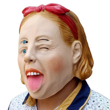 Carregar imagem no visualizador da galeria, MÁSCARA MULHER ROSTO DUPLO OLHOS COSPLAY