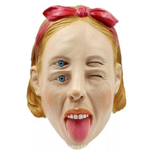 Carregar imagem no visualizador da galeria, MÁSCARA MULHER ROSTO DUPLO OLHOS COSPLAY
