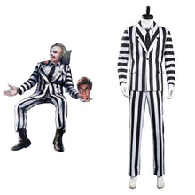 Carregar imagem no visualizador da galeria, FANTASIA TERNO BEETLEJUICE COSPLAY PROFSSIONAL