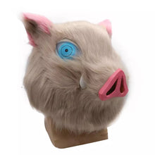 Carregar imagem no visualizador da galeria, MÁSCARA INOSUKE HASHIBIRA PELOS - DEMON SLAYER COSPLAY