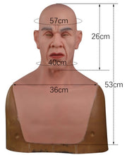 Carregar imagem no visualizador da galeria, MÁSCARA HOMEM IDOSO CARECA REALISTA 100% SILICONE COSPLAY