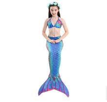 Carregar imagem no visualizador da galeria, BIQUÍNI CAUDA SEREIA AZUL INFANTIL