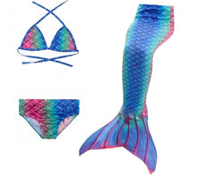 Carregar imagem no visualizador da galeria, BIQUÍNI CAUDA SEREIA AZUL INFANTIL