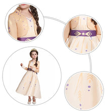 Carregar imagem no visualizador da galeria, FANTASIA INFANTIL ANNA - FROZEN 2 VESTIDO BEGE CREME