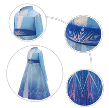 Carregar imagem no visualizador da galeria, FANTASIA ELSA INFANTIL - FROZEN 2 VESTIDO FLORESTA ENCANTADA