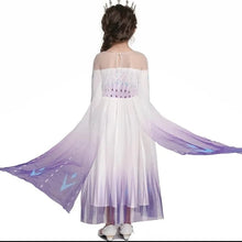 Carregar imagem no visualizador da galeria, FANTASIA ELSA INFANTIL FROZEN 2 VESTIDO BRANCO E AZUL