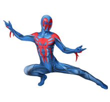 Carregar imagem no visualizador da galeria, FANTASIA HOMEM ARANHA 2099 MIGUEL O'HARA ATRAVÉS DO ARANHAVERSO COSPLAY