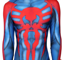 Carregar imagem no visualizador da galeria, FANTASIA HOMEM ARANHA 2099 MIGUEL O'HARA ATRAVÉS DO ARANHAVERSO COSPLAY