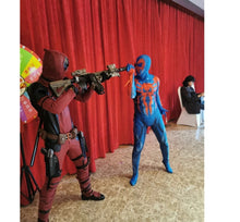 Carregar imagem no visualizador da galeria, FANTASIA HOMEM ARANHA 2099 MIGUEL O'HARA ATRAVÉS DO ARANHAVERSO COSPLAY