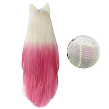 Carregar imagem no visualizador da galeria, PERUCA AHRI LOL KDA COM ORELHAS ONDULADA