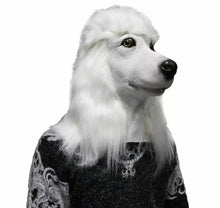 Carregar imagem no visualizador da galeria, MÁSCARA DE CACHORRO REALISTA BRANCO COSPLAY