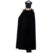 Carregar imagem no visualizador da galeria, FANTASIA MALÉVOLA ADULTO COM CHIFRES COSPLAY