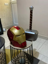 Carregar imagem no visualizador da galeria, CAPACETE MÁSCARA HOMEM DE FERRO COM LED