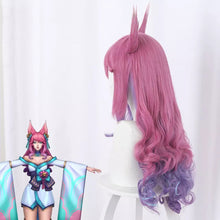 Carregar imagem no visualizador da galeria, PERUCA LOL AHRI SPIRIT BLOSSOM ROSA ORELHAS
