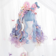 Carregar imagem no visualizador da galeria, PERUCA LOLITA ROSA AZUL LAÇO