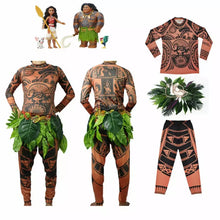 Carregar imagem no visualizador da galeria, FANTASIA MAUI - MOANA COM TATUAGEM COSPLAY