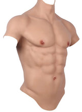 Carregar imagem no visualizador da galeria, PRÓTESE BARRIGA MUSCULAR MASCULINA REALISTA 100% SILICONE