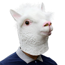Carregar imagem no visualizador da galeria, MÁSCARA ALPACA LHAMA LÁTEX COM PELOS COSPLAY