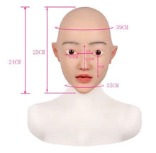 Carregar imagem no visualizador da galeria, MÁSCARA REALISTA FEMININA 100% EM SILICONE