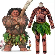 Carregar imagem no visualizador da galeria, FANTASIA MAUI - MOANA COM TATUAGEM COSPLAY