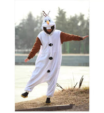 Carregar imagem no visualizador da galeria, FANTASIA ADULTO OLAF FROZEN - BONECO DE NEVE KIGURUMI COSPLAY