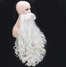 Carregar imagem no visualizador da galeria, BARBA + PERUCA PAPAI NOEL (Barba 80cm)