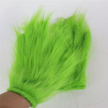 Carregar imagem no visualizador da galeria, LUVAS GRINCH VERDE PELUDO COSPLAY