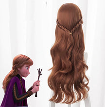 Carregar imagem no visualizador da galeria, PERUCA ANNA FROZEN 2 LISA TRANÇAS