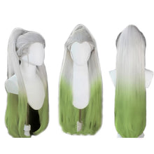 Carregar imagem no visualizador da galeria, PERUCA DAKI BRANCA E VERDE - KIMETSU NO YAIBA