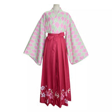 Carregar imagem no visualizador da galeria, FANTASIA VESTIDO MITSURI KANROJI + PERUCA DEMON SLAYER COSPLAY